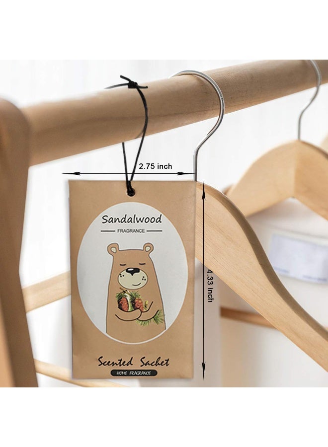 LIFFLY 14 Packs Sandalwood Scented Sachets Bag for Drawer and Closet Gift Box - Image 5